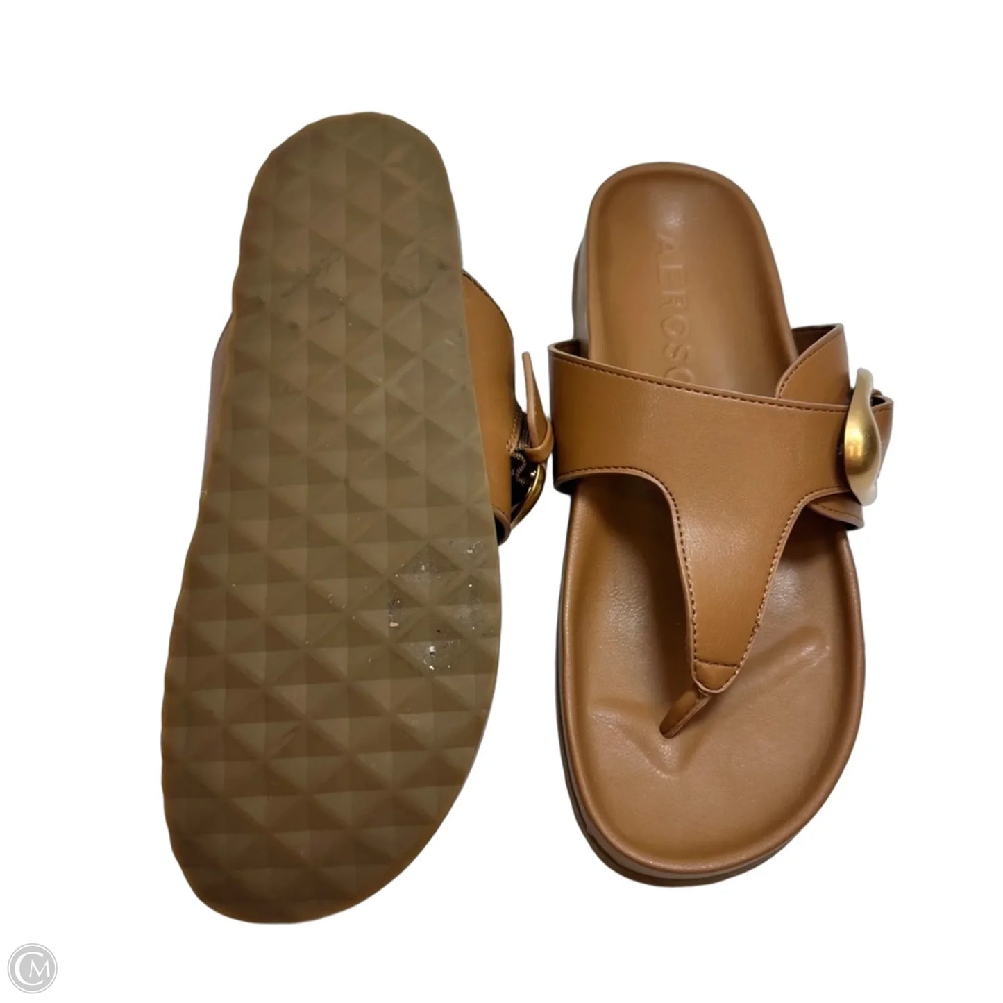 Sandals Flats By Aerosoles In Tan, Size: 9.5