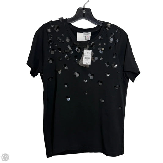 Top Short Sleeve By J. Crew In Black, Size: S