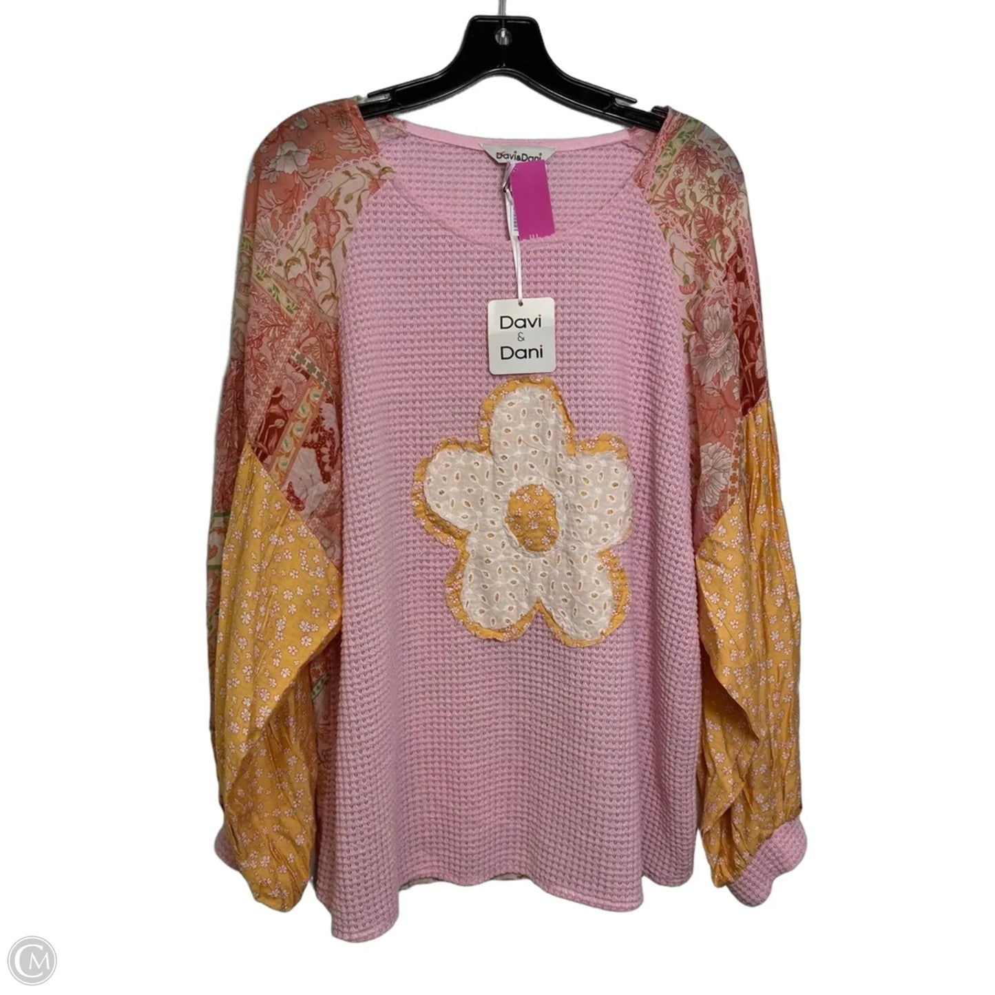 Top Long Sleeve By Davi & Dani In Pink, Size: L