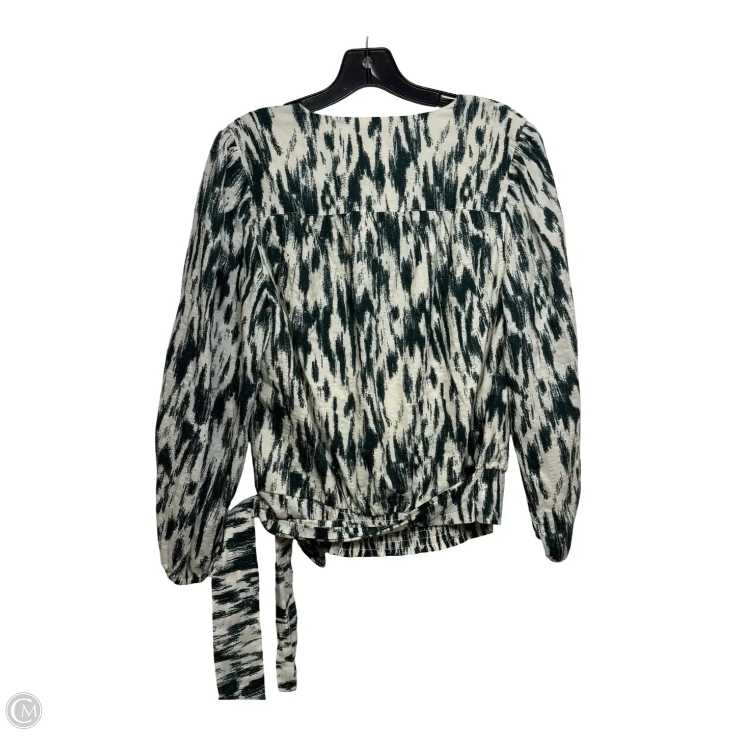 Top 3/4 Sleeve By Evereve In Green, Size: M