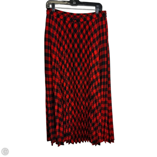 Skirt Midi By Woolrich Target-designer In Plaid Pattern, Size: M