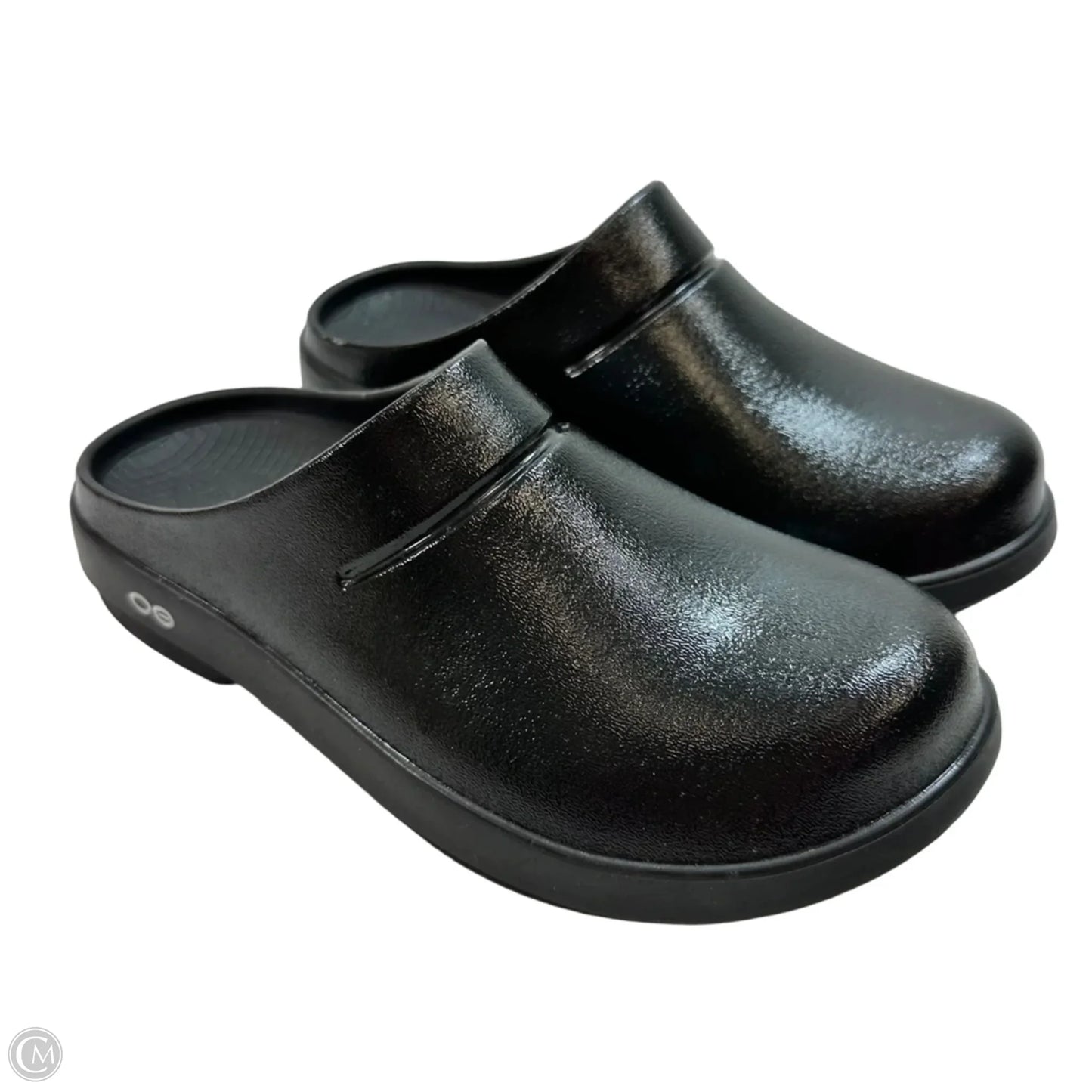 Shoes Flats By Oofos In Black, Size: 10