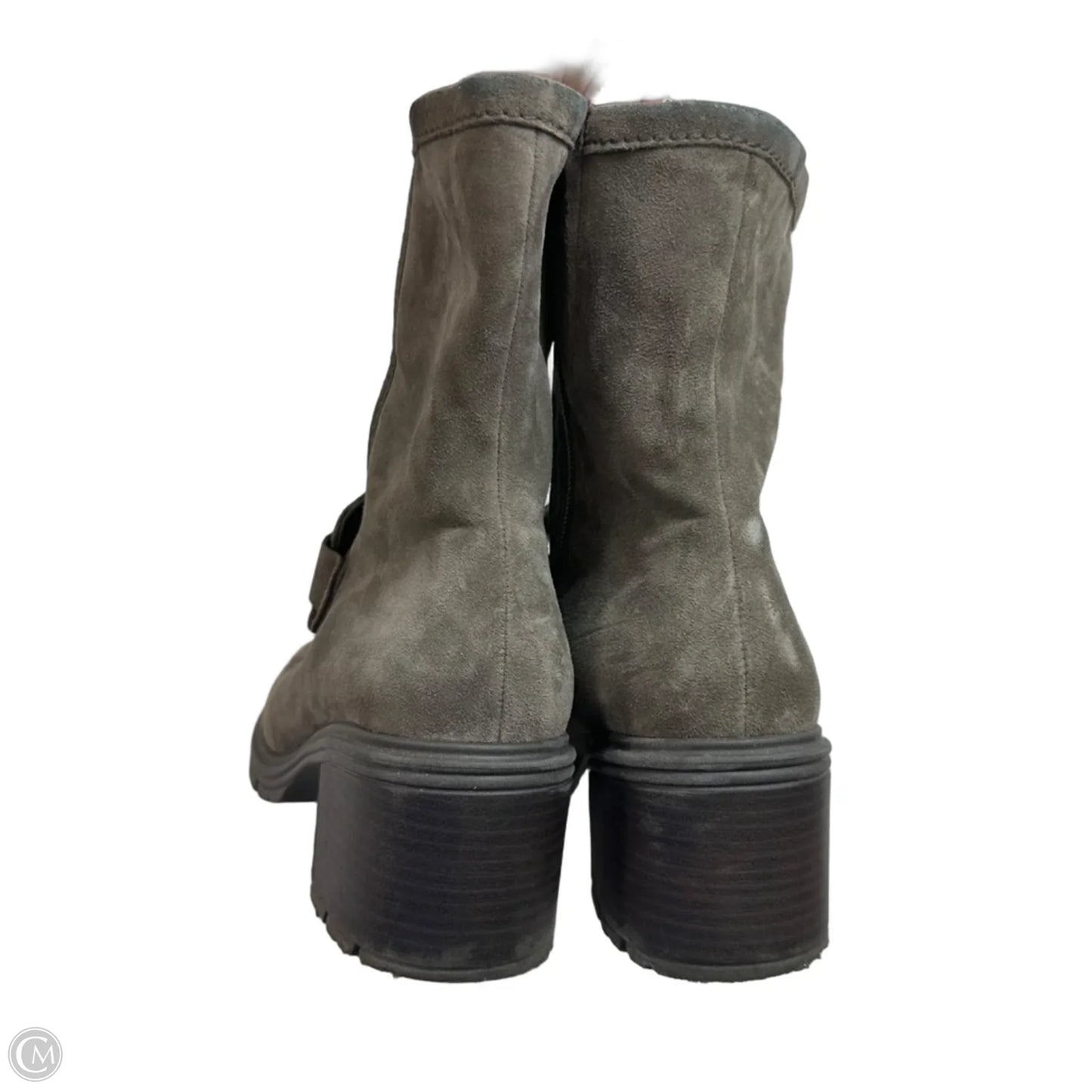 Boots Ankle Heels By GABOR In Grey, Size: 9