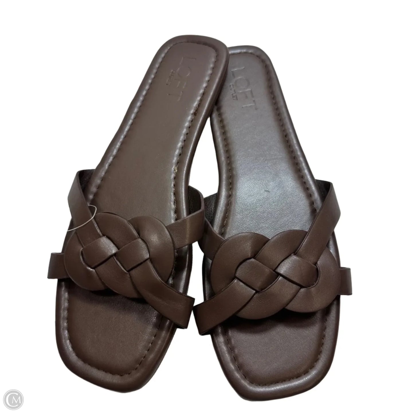 Sandals Flats By Loft In Brown, Size: 8