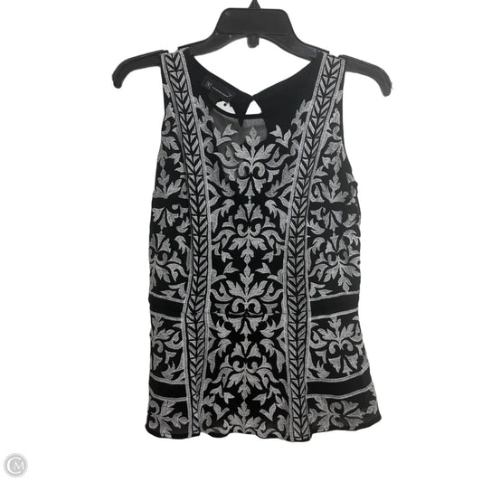 Top Sleeveless By Inc In Black, Size: S