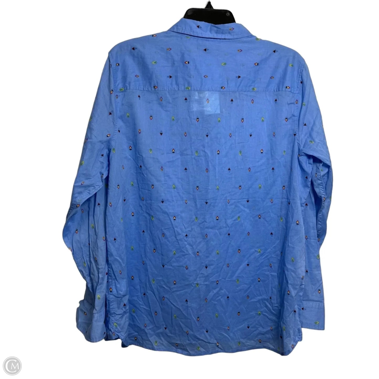 Top Long Sleeve By Gap In Blue, Size: Xl