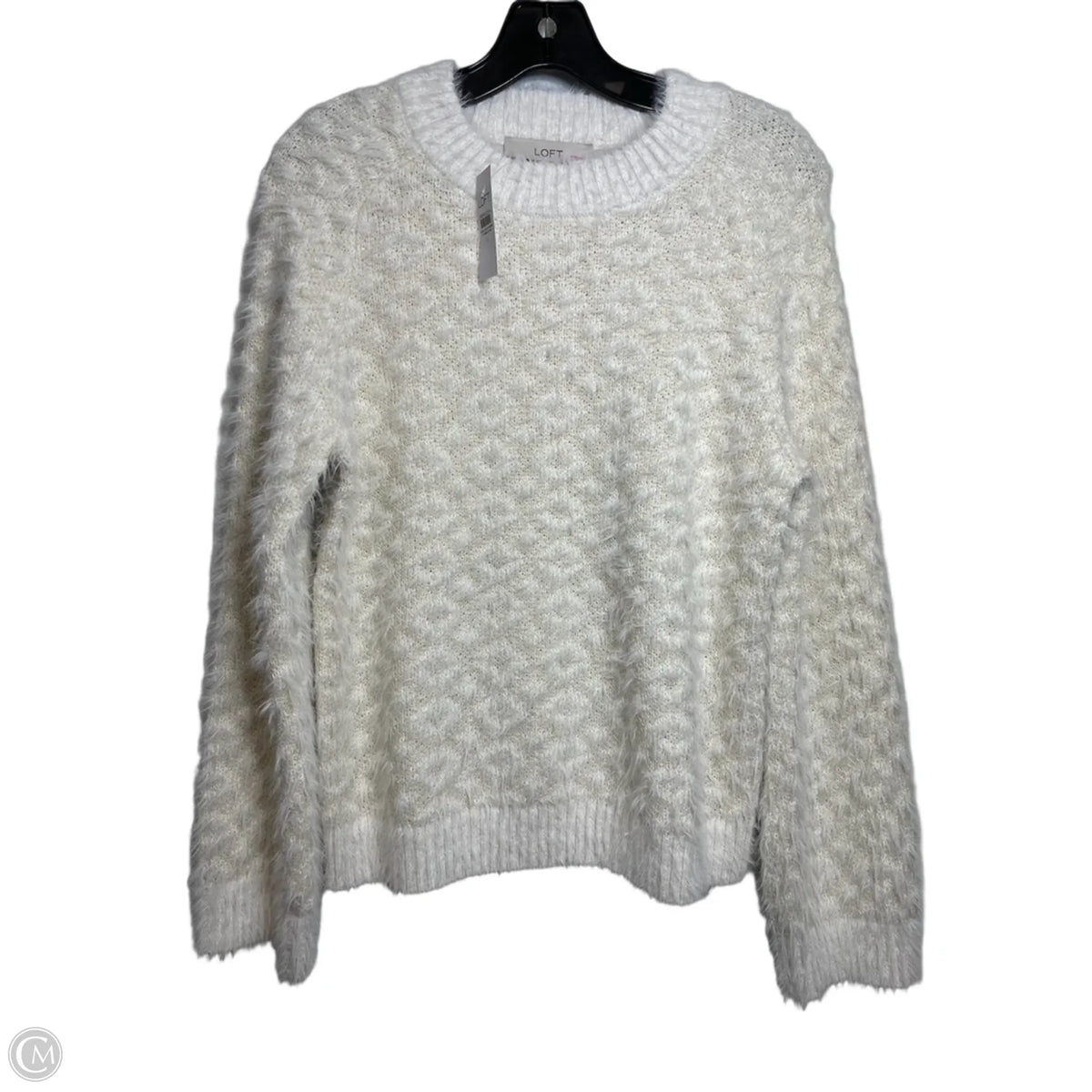 Sweater By Loft In Ivory, Size: S