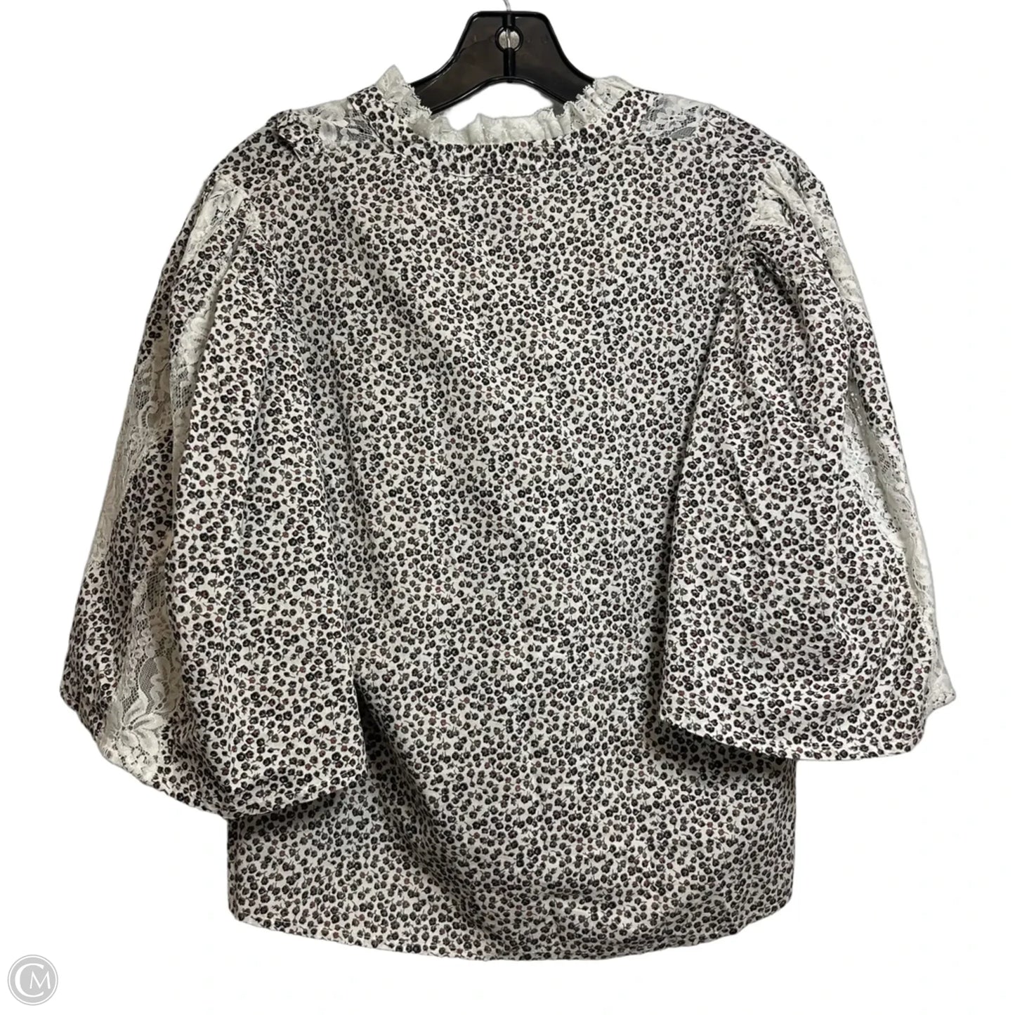 Top Short Sleeve By Anthropologie In Animal Print, Size: S