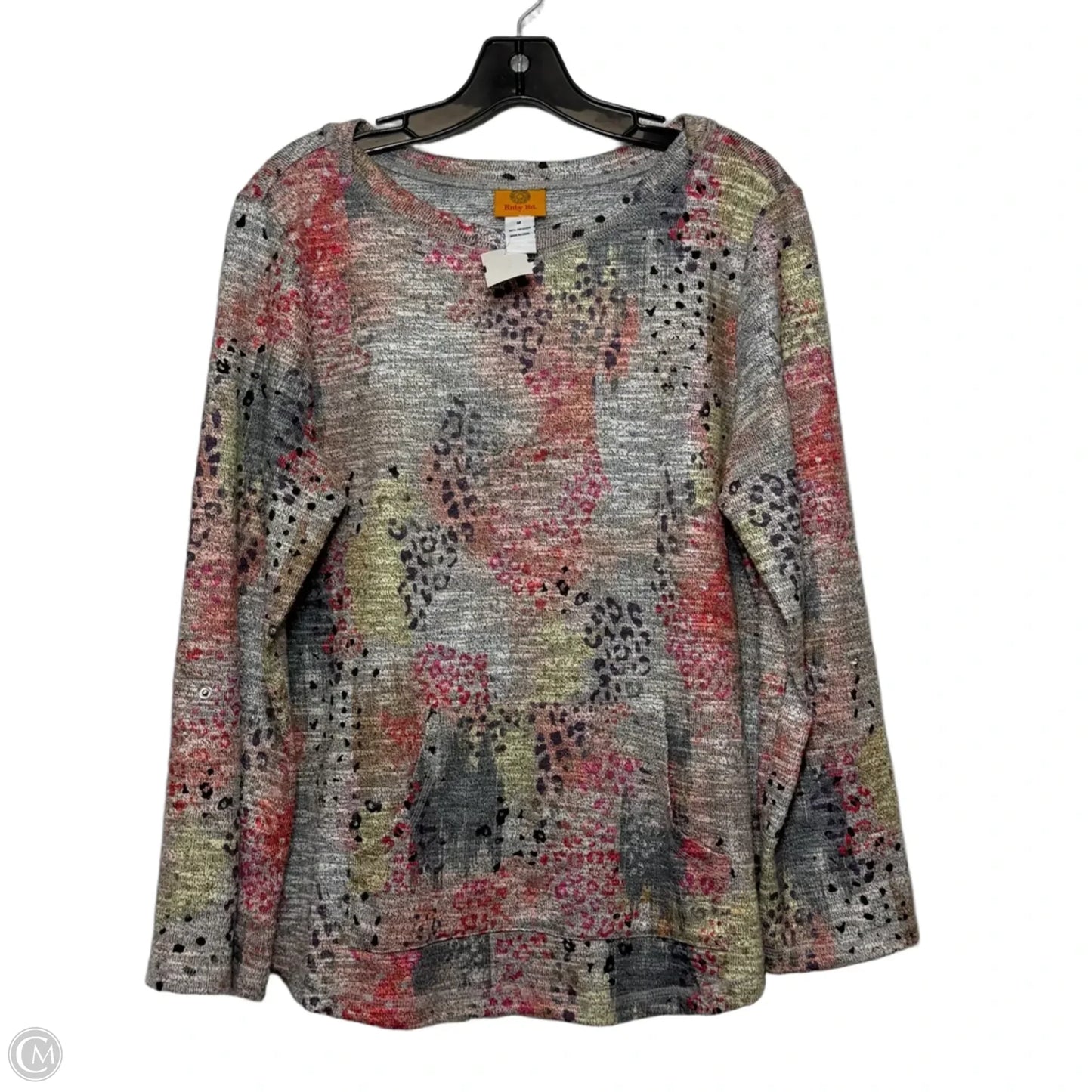 Top Long Sleeve By Clothes Mentor In Grey, Size: M