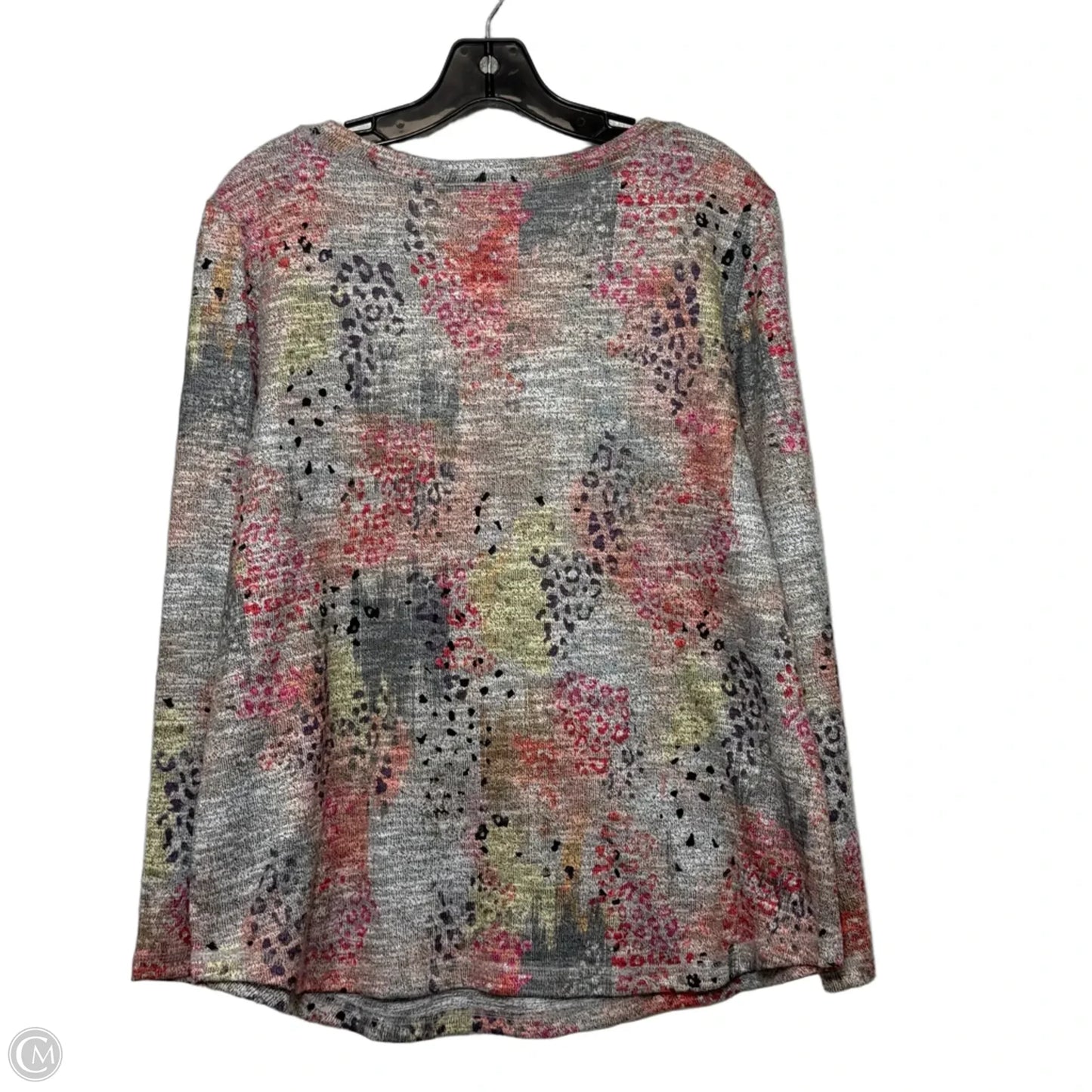 Top Long Sleeve By Clothes Mentor In Grey, Size: M