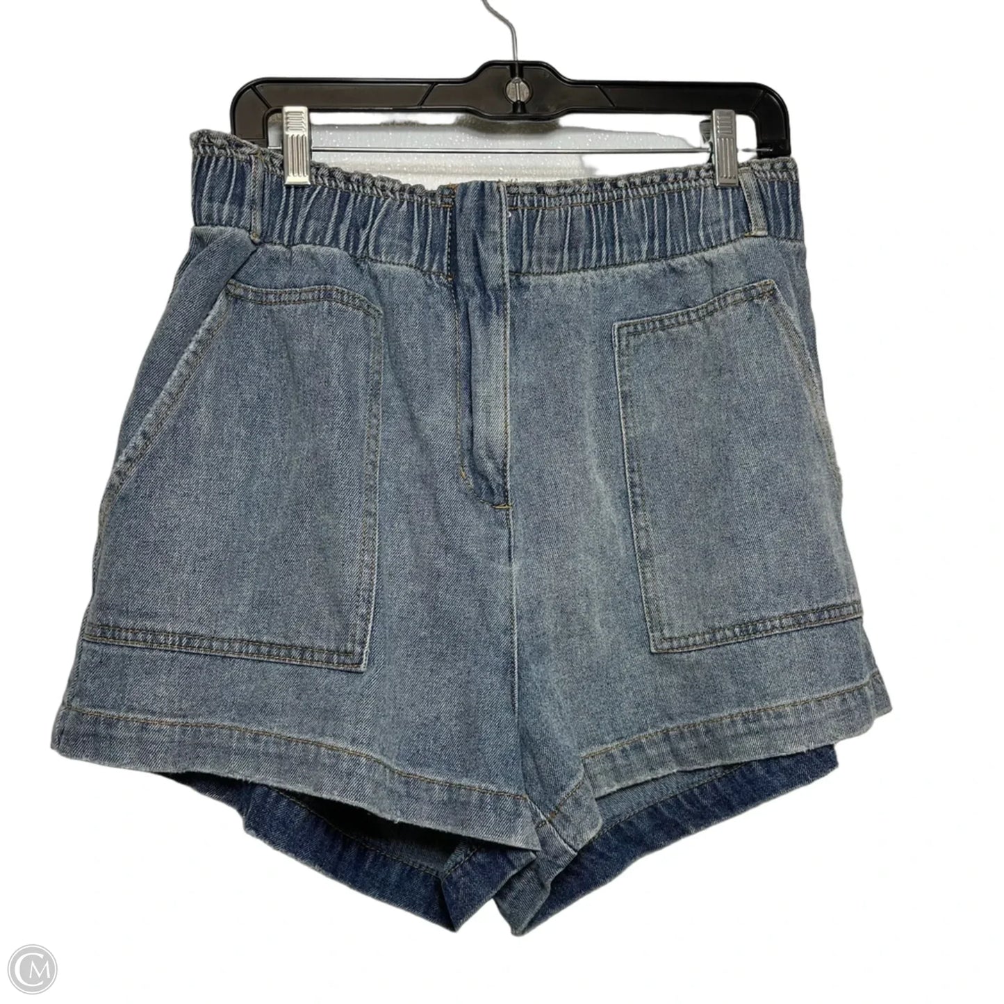 Shorts By Mustard Seed In Blue Denim, Size: L
