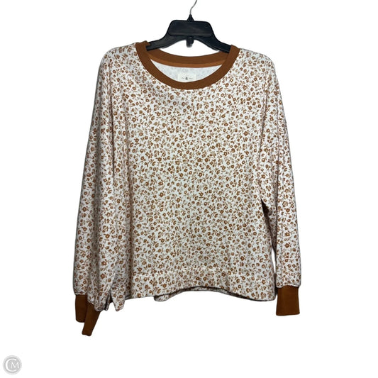 Top Long Sleeve By Lou And Grey In Copper, Size: L