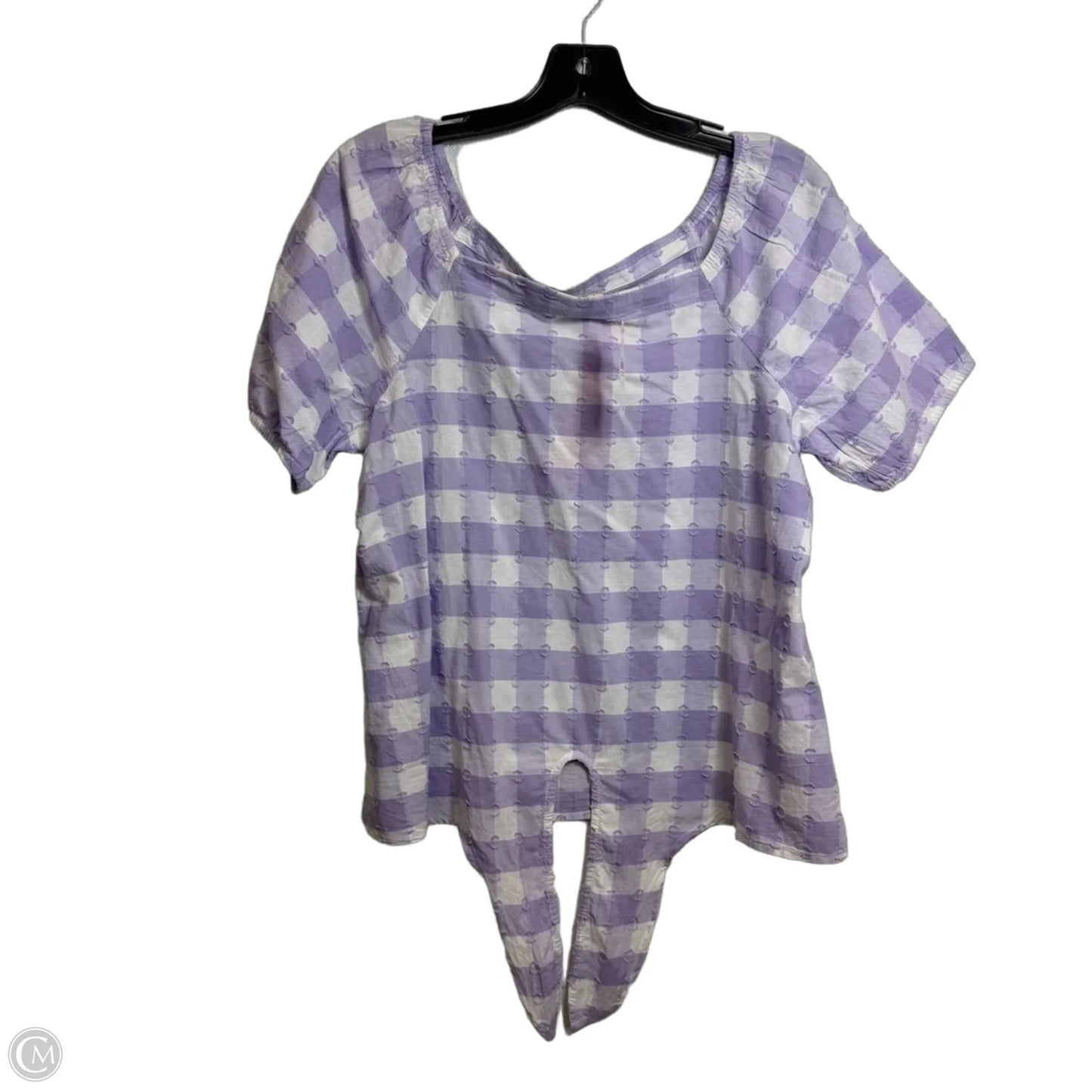 Top Short Sleeve By Loft In Purple, Size: S