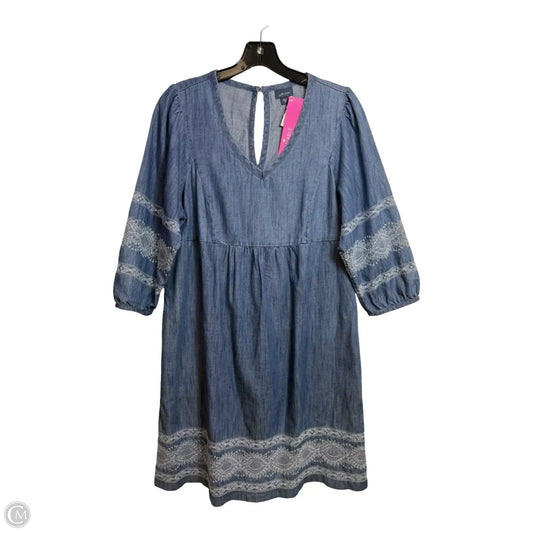 Dress Casual Short By J. Jill In Blue Denim, Size: Xs
