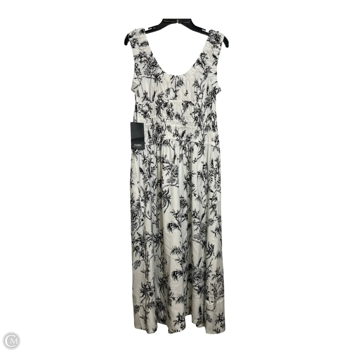 Dress Casual Midi By White House Black Market In Black & White, Size: 12