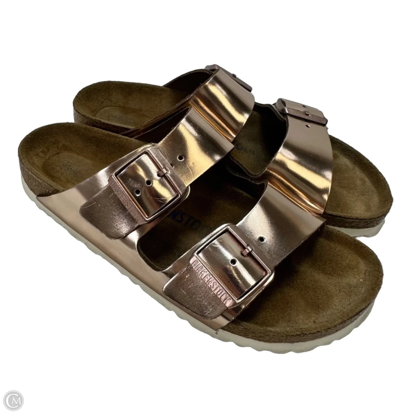 Sandals Flats By Birkenstock In Rose Gold, Size: 7
