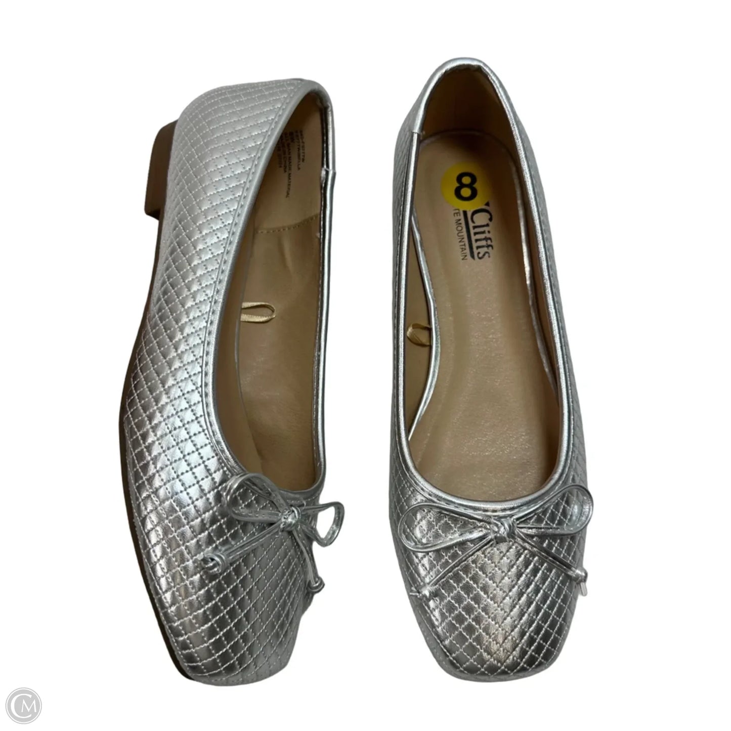 Shoes Flats By White Mountain In Silver, Size: 8