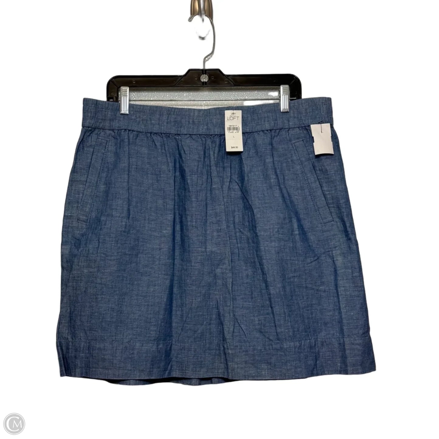 Skirt Mini & Short By Loft In Blue, Size: L