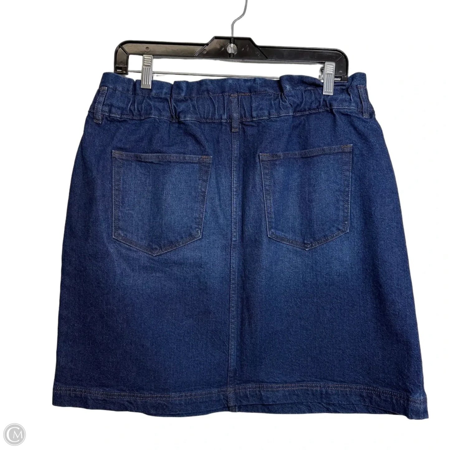 Skirt Mini & Short By Loft In Blue Denim, Size: L
