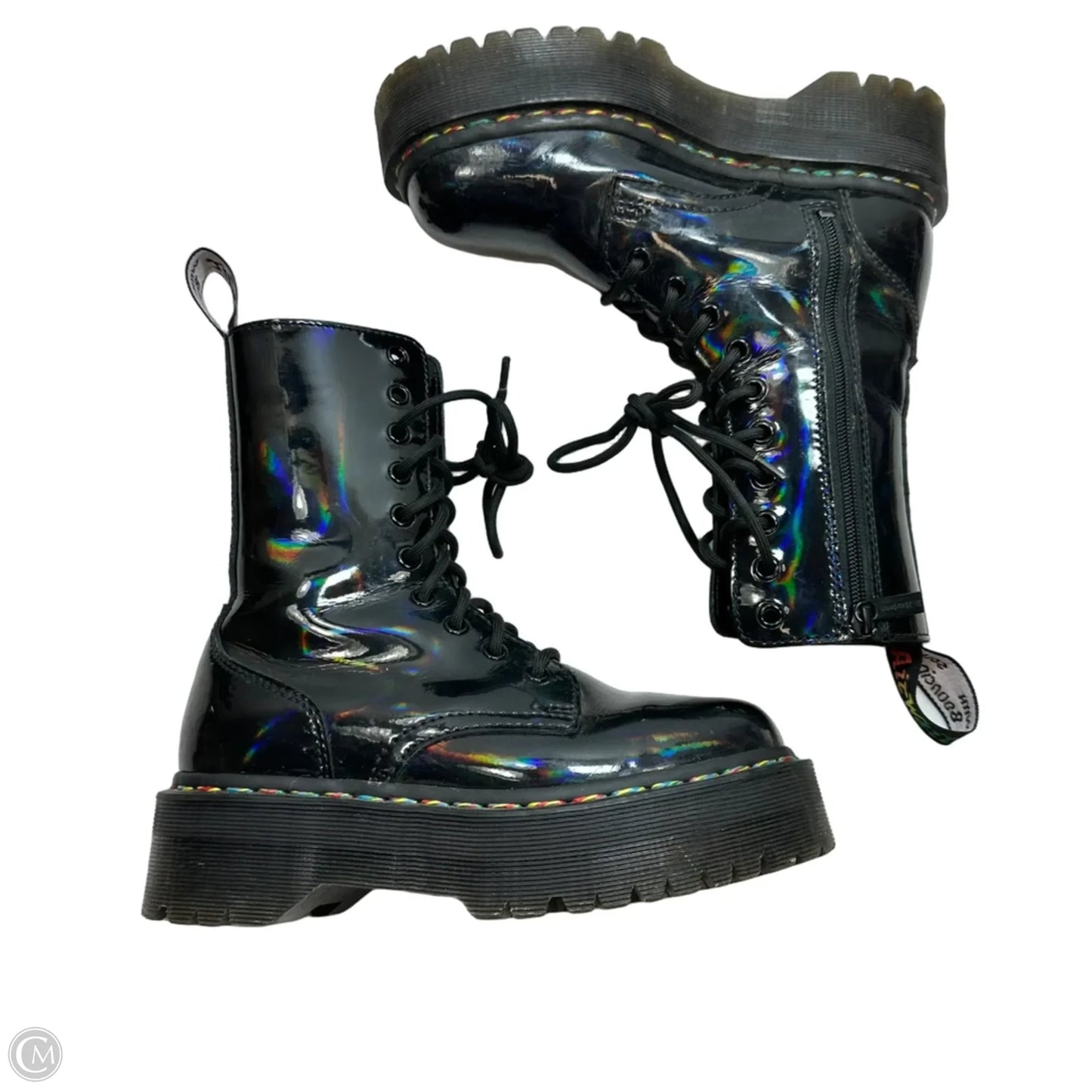 Boots Ankle Flats By Dr Martens In Black, Size: 6