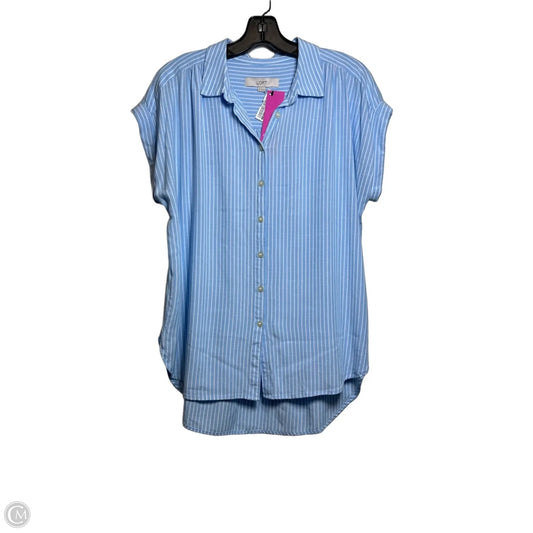 Top Short Sleeve By Loft In Blue, Size: M