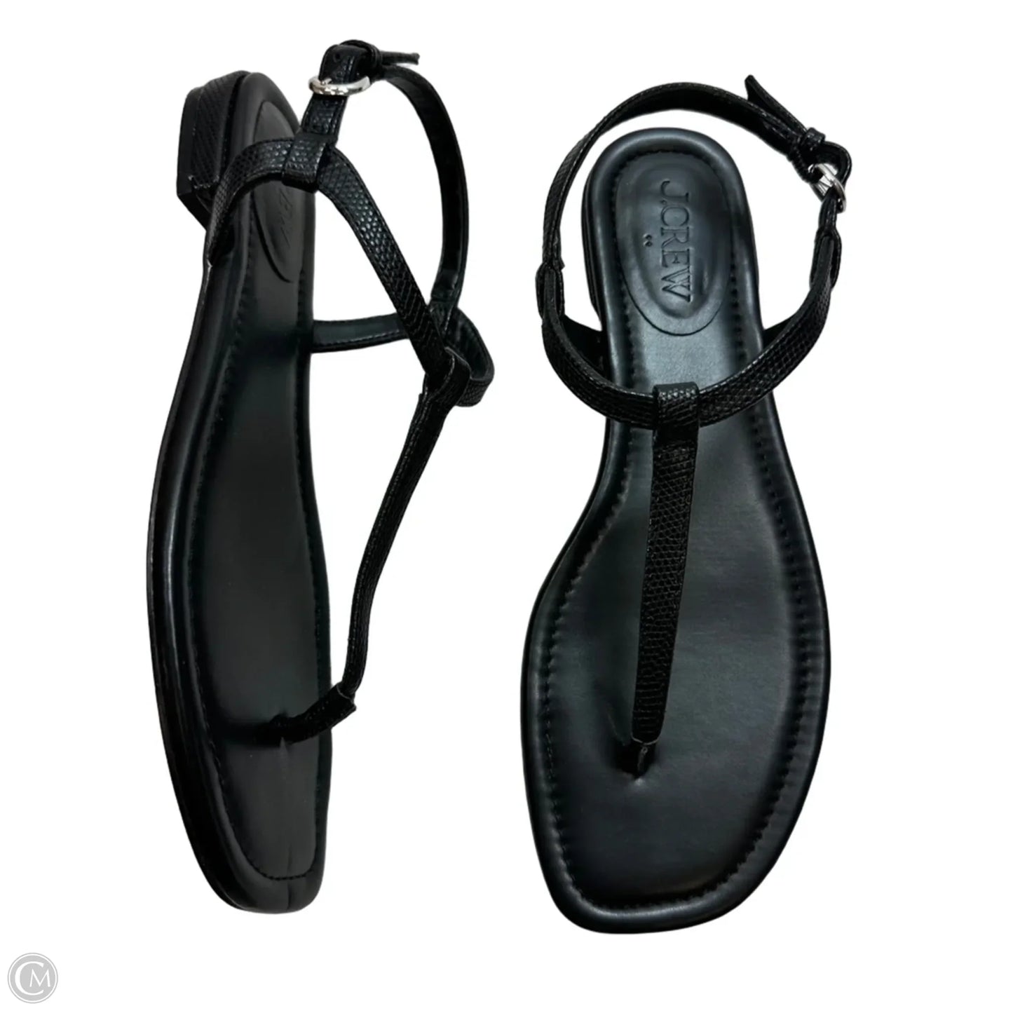 Sandals Flip Flops By J. Crew In Black, Size: 8