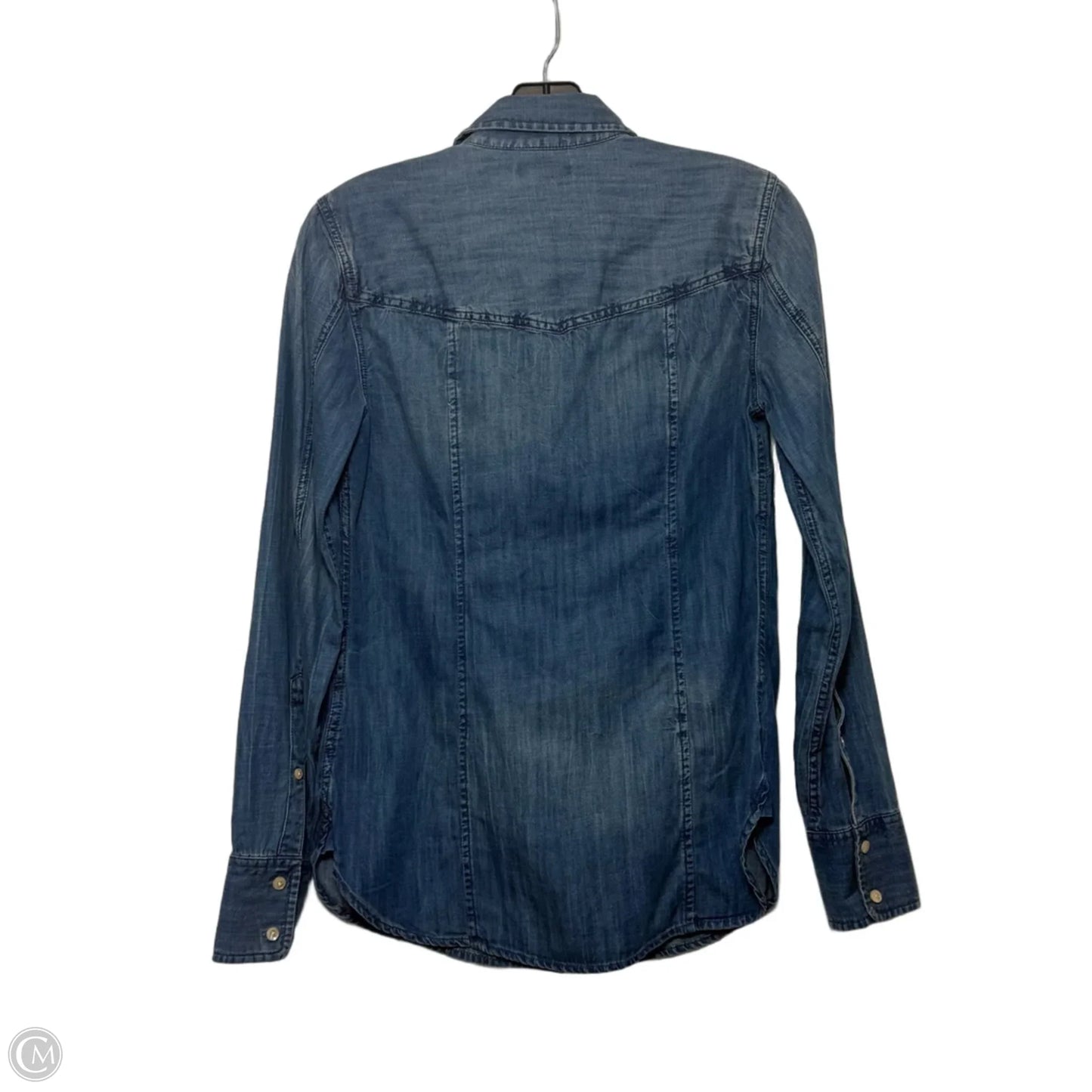 Top Long Sleeve By J. Crew In Blue Denim, Size: 0