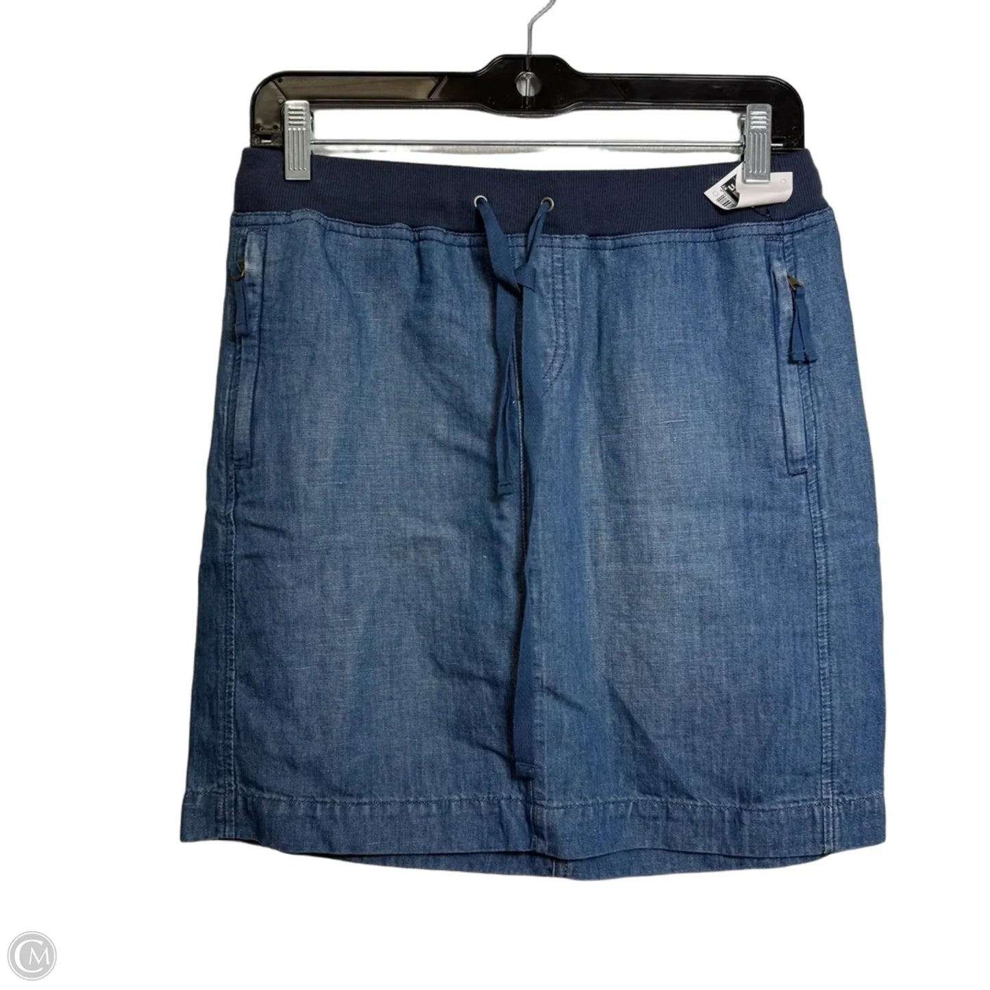Skirt Mini & Short By Loft In Blue Denim, Size: 0