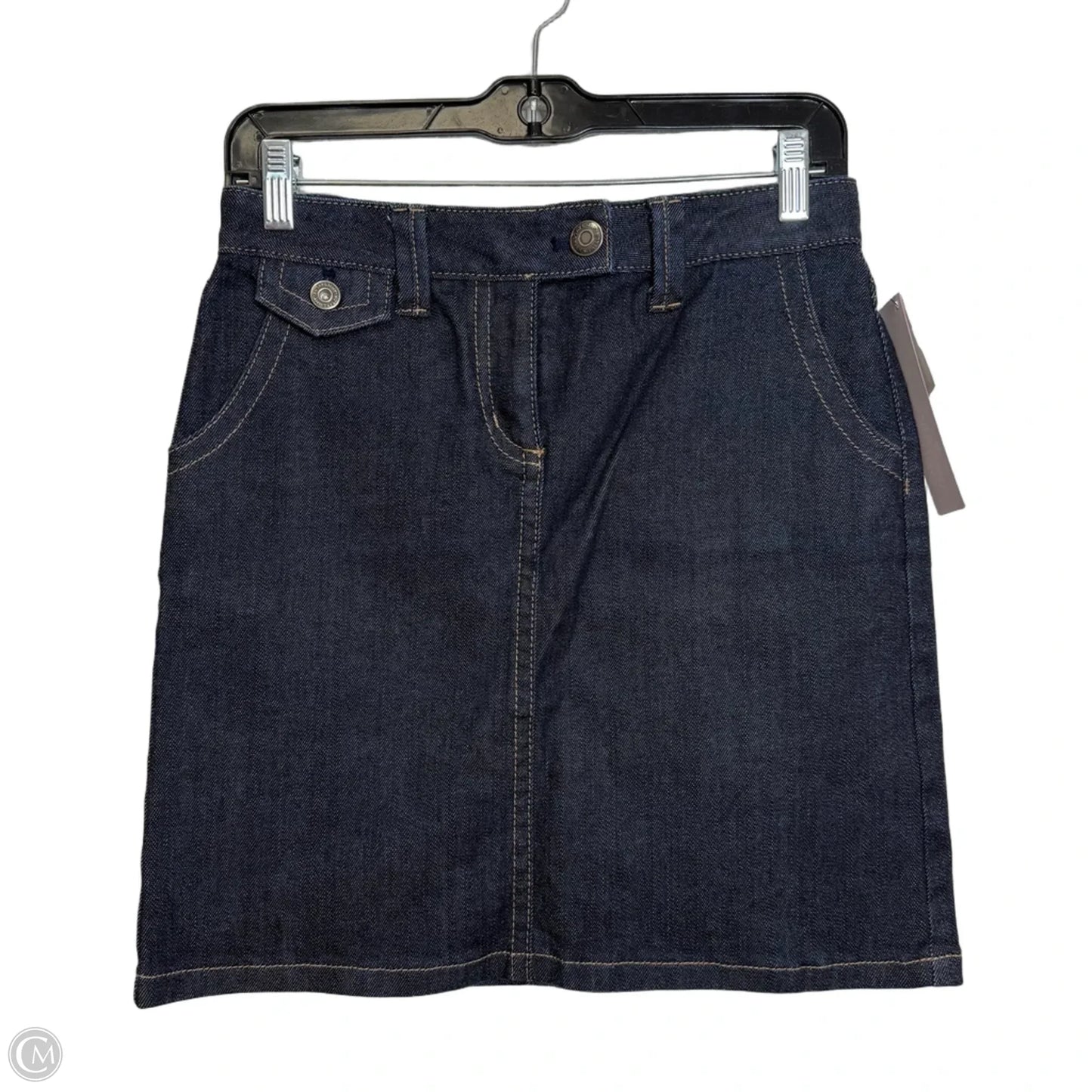 Skirt Mini & Short By Ann Taylor In Blue Denim, Size: 0p