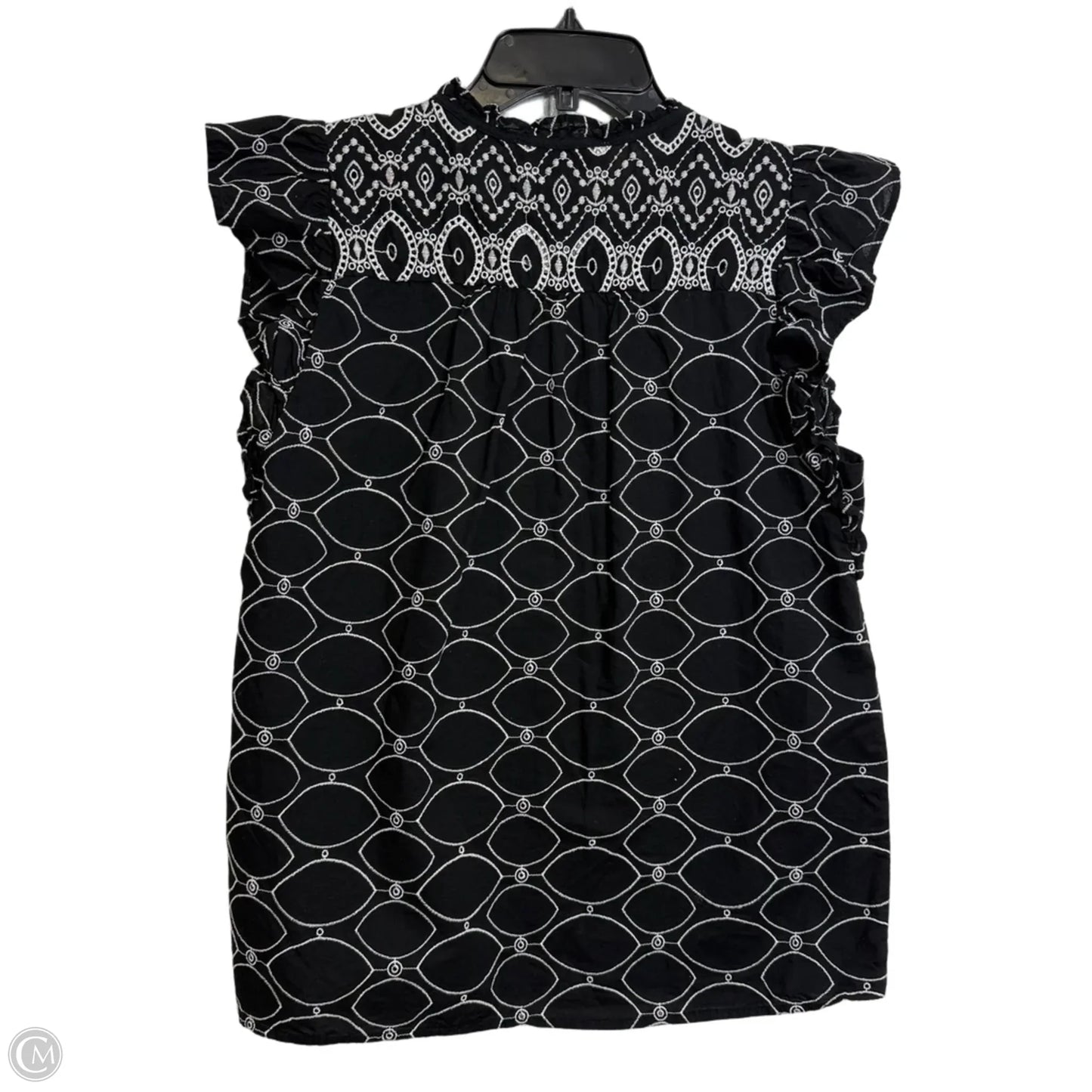 Top Sleeveless By Loft In Black, Size: M