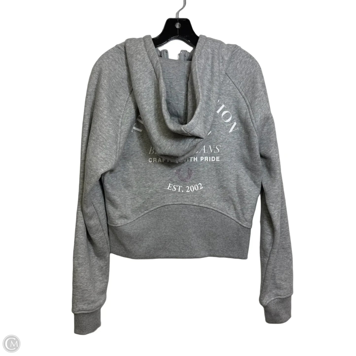 Sweatshirt hoodie By True Religion In Grey, Size: L