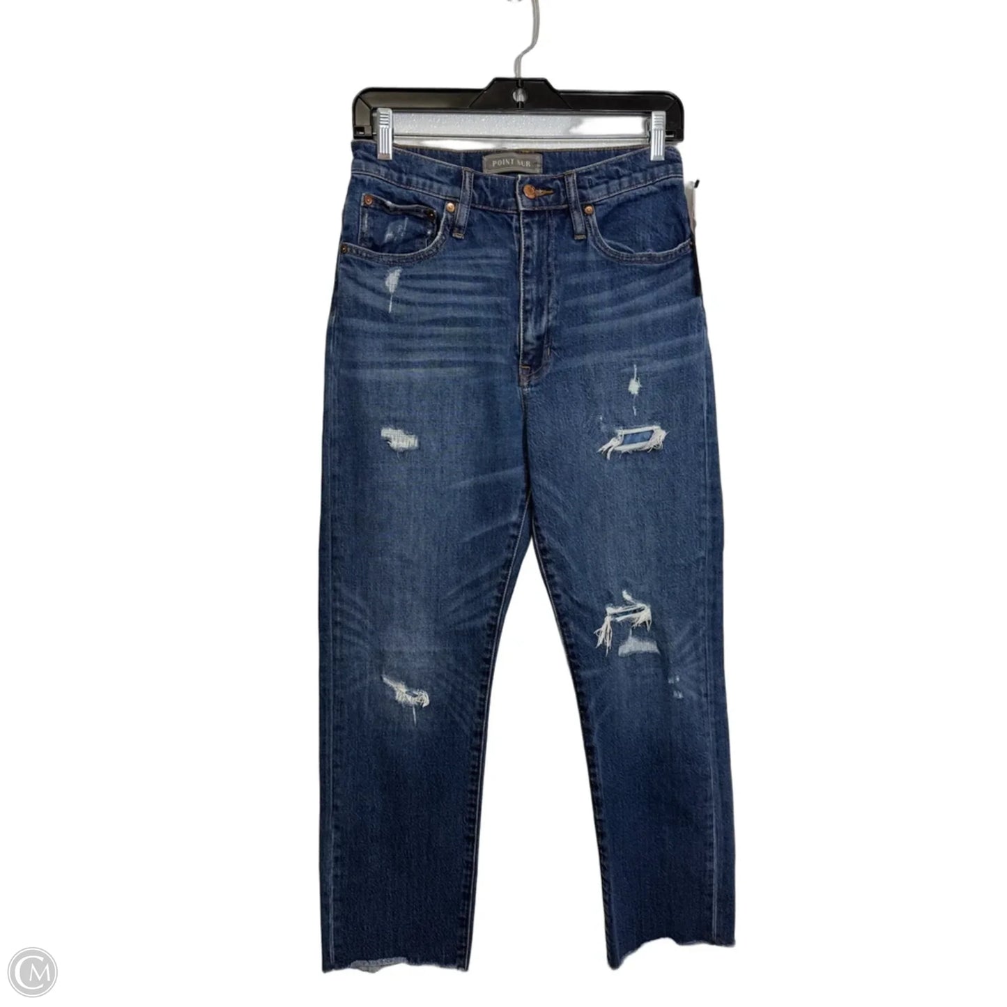 Jeans Straight By Point Sur In Blue Denim, Size: 4