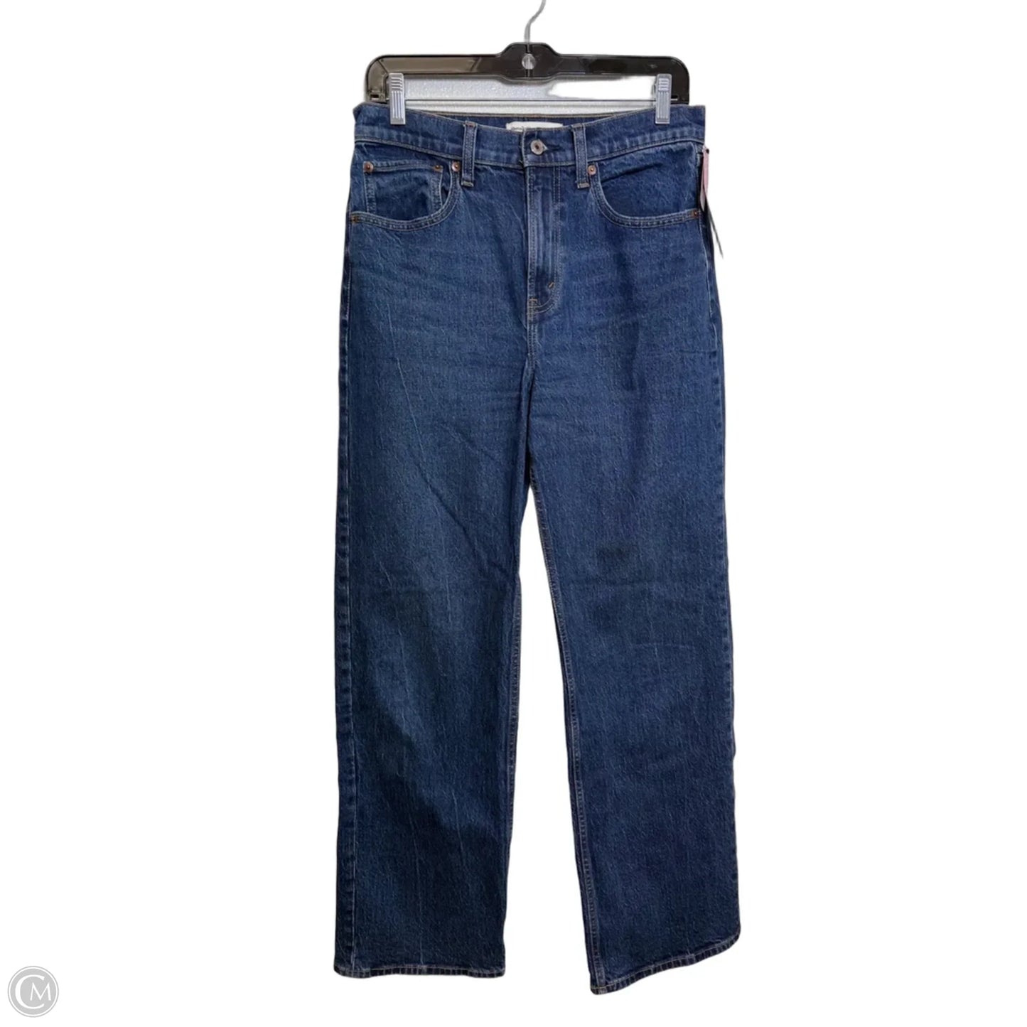Jeans Straight By Abercrombie And Fitch In Blue Denim, Size: 4