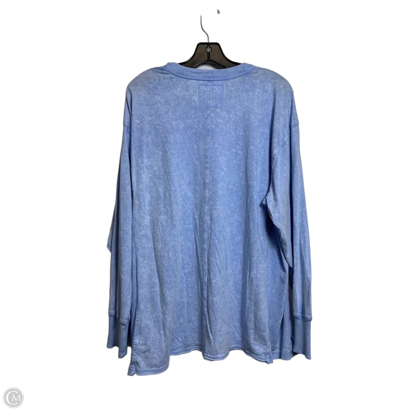 Top Long Sleeve By Aerie In Blue, Size: L
