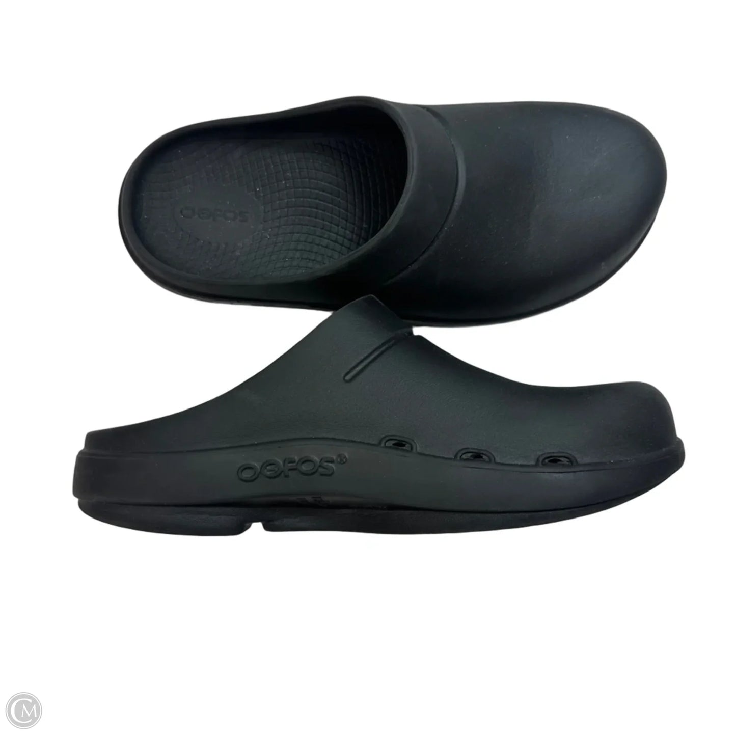 Shoes Flats By Oofos In Black, Size: 9
