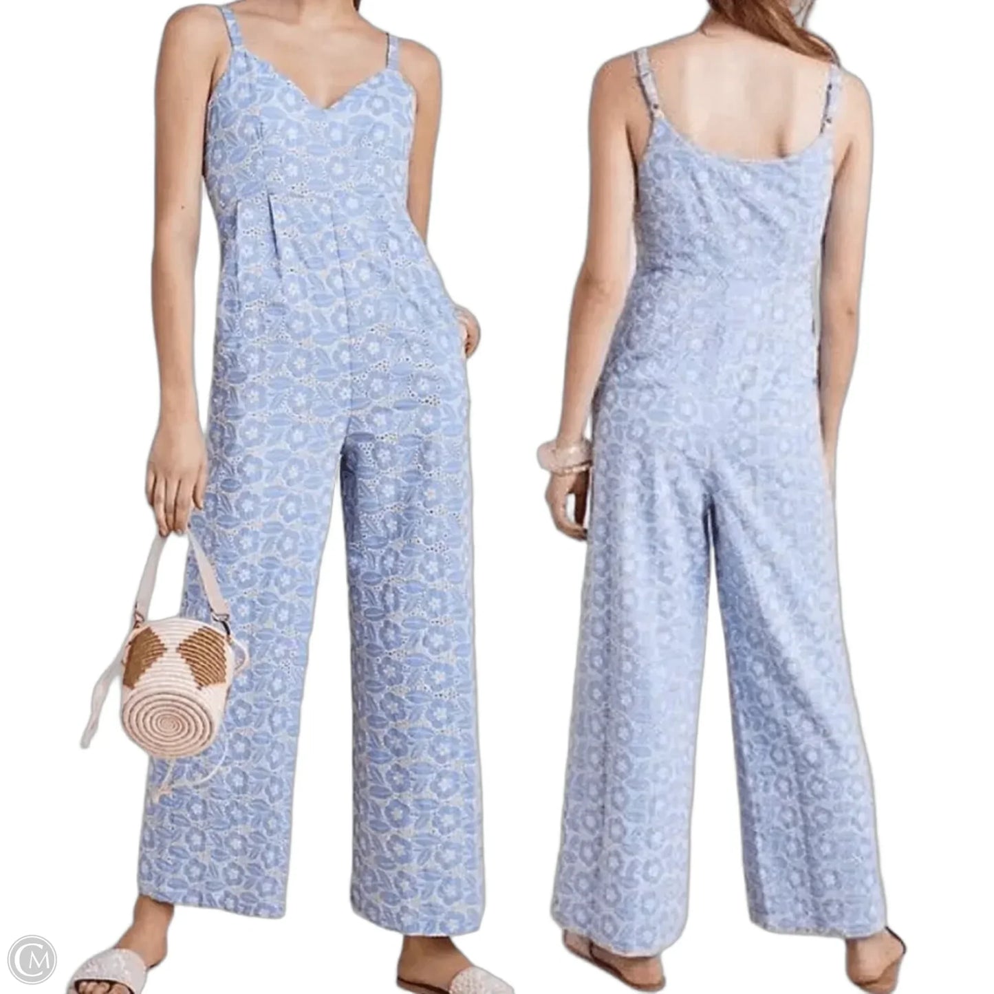 Jumpsuit By Anthropologie Laia Karina In Blue, Size: S