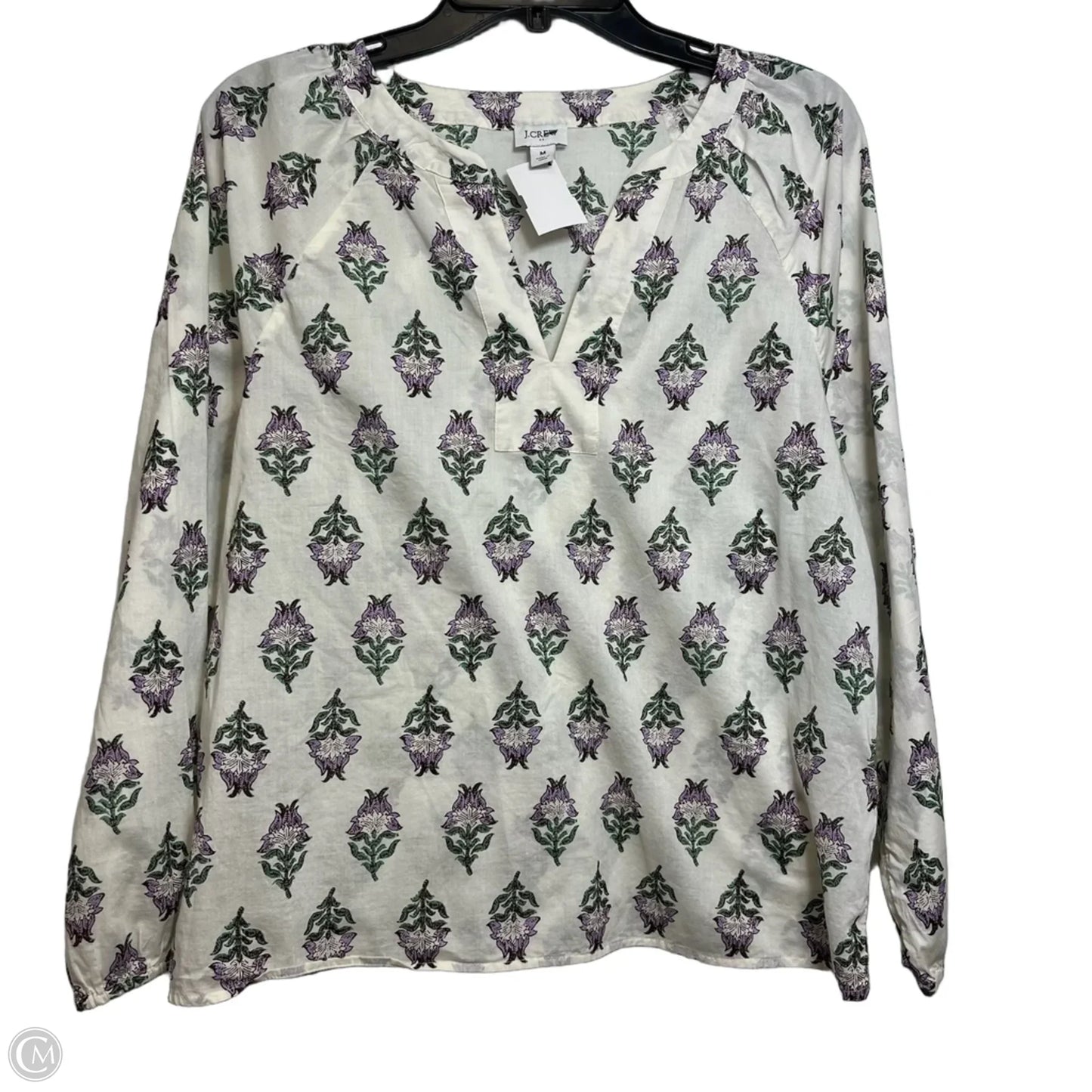 Top Long Sleeve By J. Crew In Maroon, Size: M