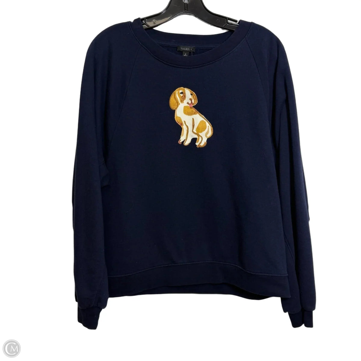 Top Long Sleeve By Talbots In Navy, Size: M