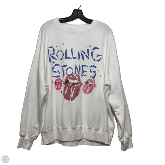 Sweatshirt Crewneck By American Eagle In White, Size: M