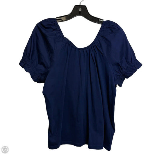 Top Short Sleeve By J. Crew In Navy, Size: M