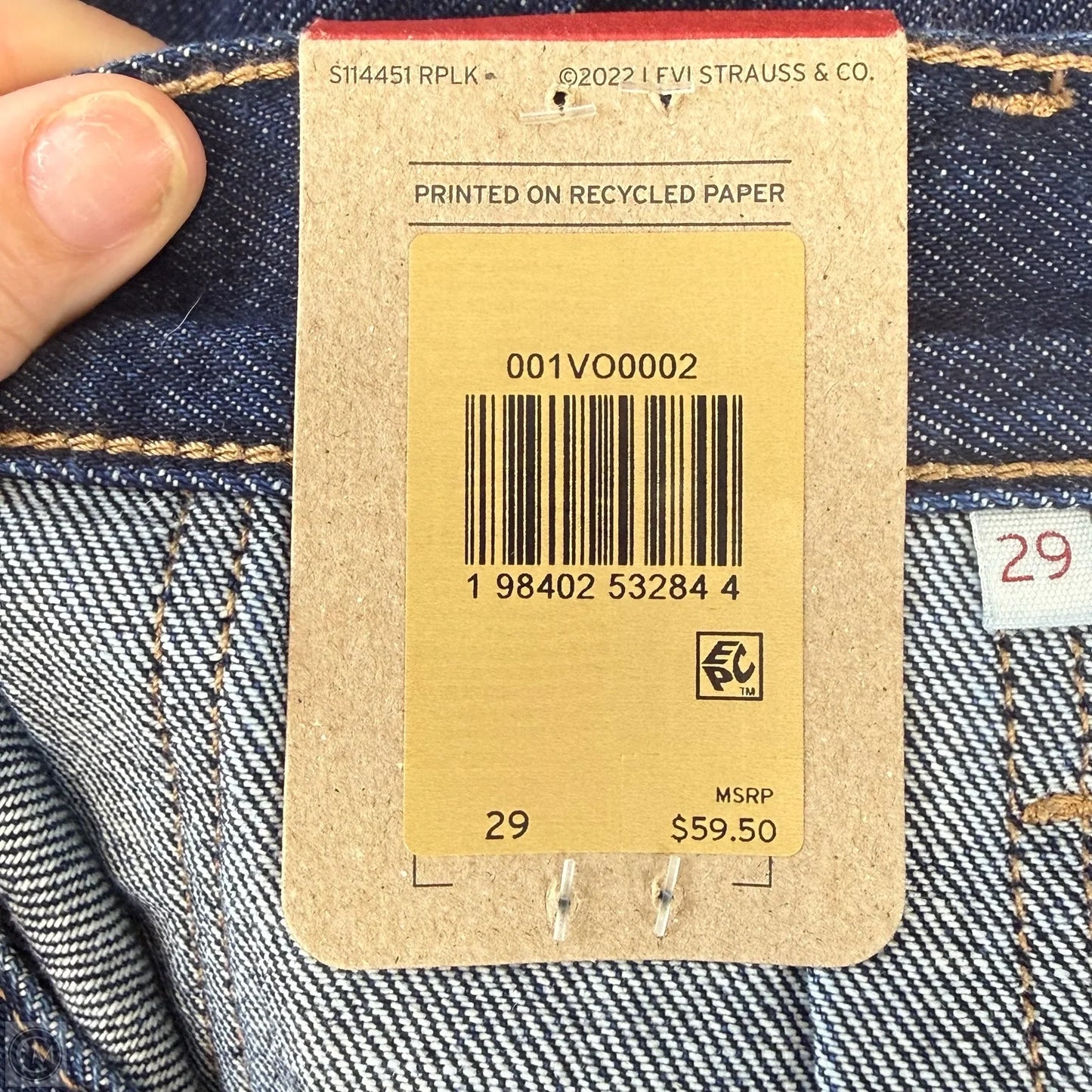 Skirt Mini & Short By Levis In Blue Denim, Size: 8