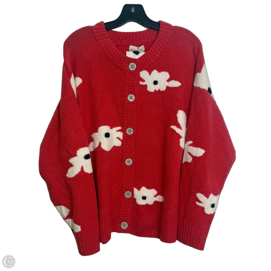 Cardigan By Universal Thread In Floral Print, Size: Xxl