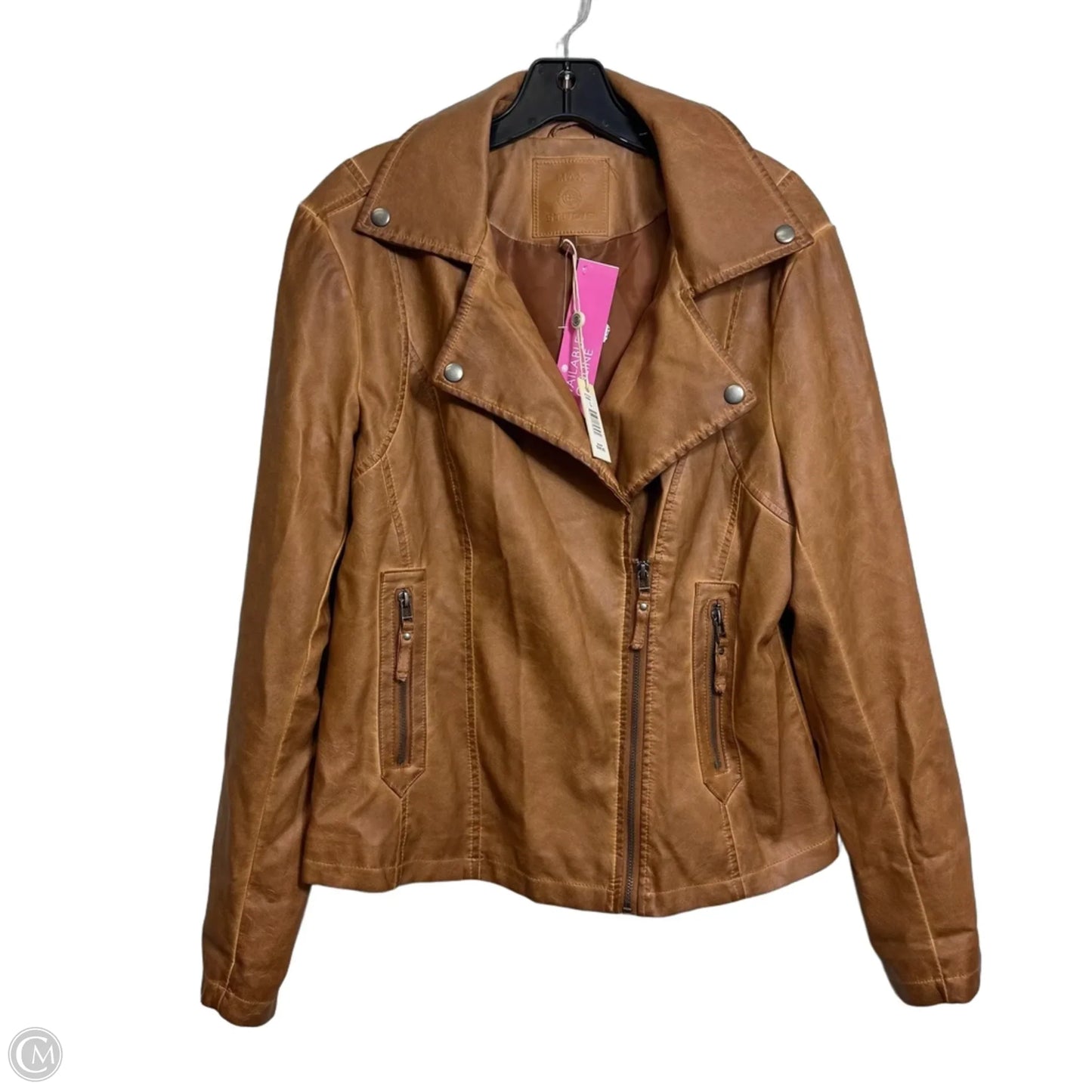 Jacket Other By Max Studio In Tan, Size: L