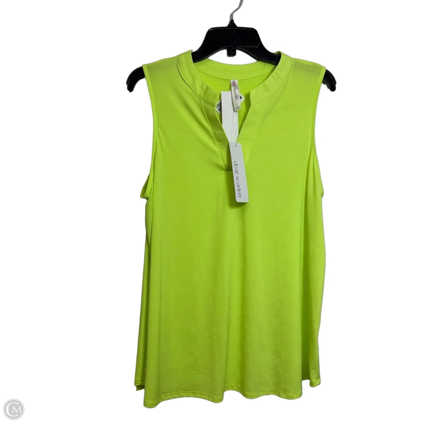 Top Sleeveless By Dear Scarlett In Green, Size: L