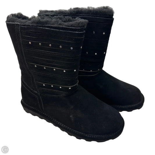 Boots Ankle Flats By Bearpaw In Black, Size: 10