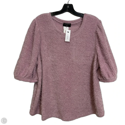 Sweater Short Sleeve By Lane Bryant In Pink, Size: 1x