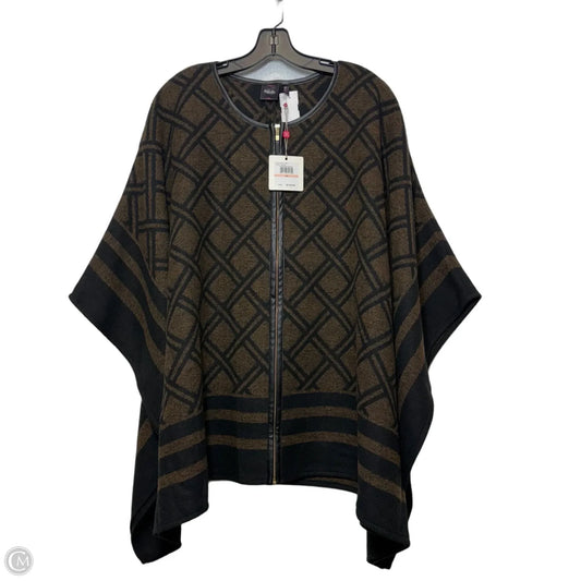 Poncho By Rafaella In Black, Size: 2x