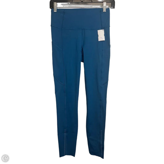 Athletic Leggings By Lululemon In Aqua, Size: 6