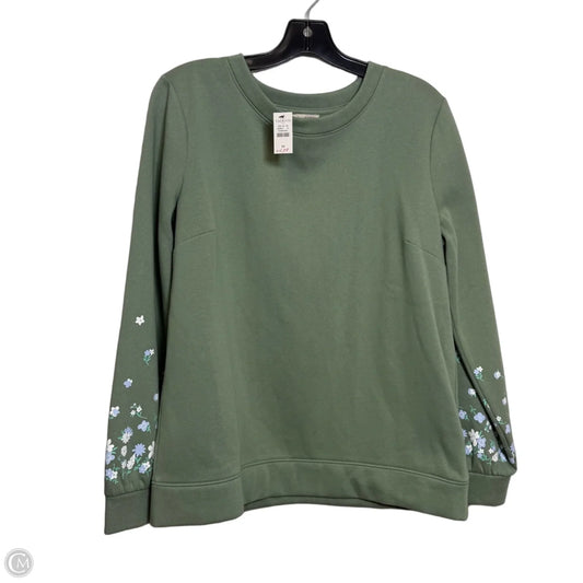 Sweatshirt Crewneck By Talbots In Green, Size: M