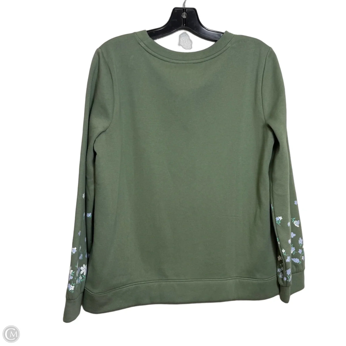Sweatshirt Crewneck By Talbots In Green, Size: M